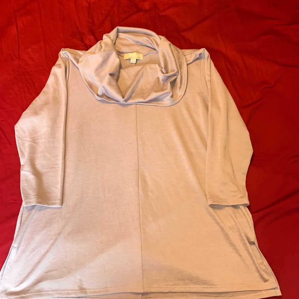 3/4 sleeve purple light weight sweater